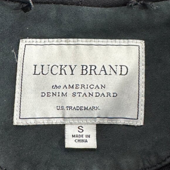 Lucky Brand Denim Standard Jacket Leather outside - Picture 10 of 10